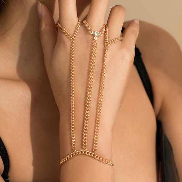 link, chain steampunk metal hand made bangle bracelet hip hop multi layer alloy shiny rhinestone charm for women gifts, Black
link, chain steampunk metal hand made bangle bracelet hip hop multi layer alloy shiny rhinestone charm for women gifts, Black