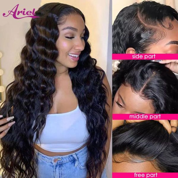 lace wigs 30 inch loose deep wave 13x4 transparent front wig human hair for black women brazilian hd frontal 1b#, Black;brown
lace wigs 30 inch loose deep wave 13x4 transparent front wig human hair for black women brazilian hd frontal 1b#, Black;brown