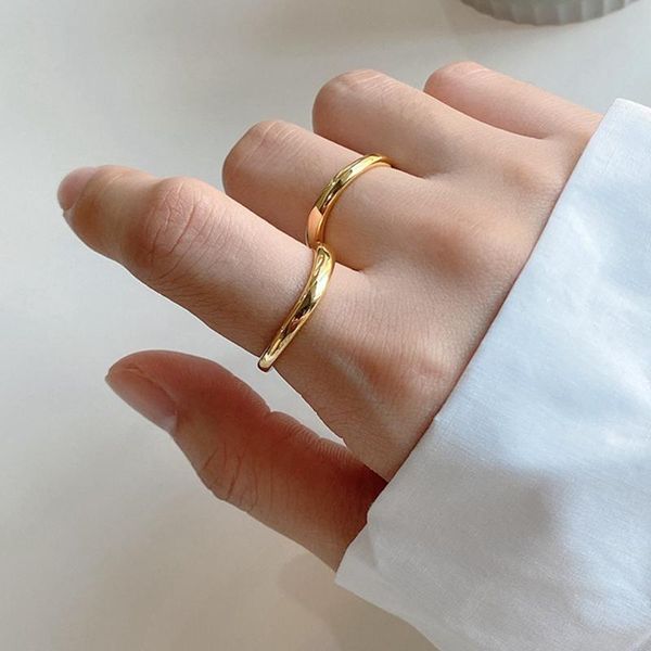 cluster rings silvology 925 sterling silver elegant curve for women minimalist glossy line female temperament jewelry designer, Golden;silver
cluster rings silvology 925 sterling silver elegant curve for women minimalist glossy line female temperament jewelry designer, Golden;silver