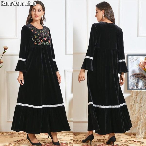 ramadan vintage black velvet dress winter thick flare sleeve abaya kaftan islamic muslim embroidery robe dubai party gown -4xl casual dress, Black;gray
ramadan vintage black velvet dress winter thick flare sleeve abaya kaftan islamic muslim embroidery robe dubai party gown -4xl casual dress, Black;gray