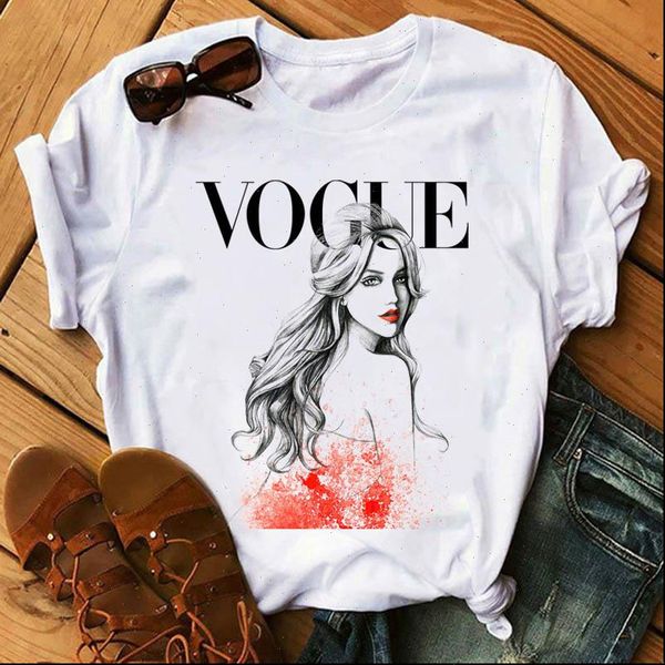 vogue girl printing summer womens t shirts fashion novelty casual hipster cool tee woman, White
vogue girl printing summer womens t shirts fashion novelty casual hipster cool tee woman, White