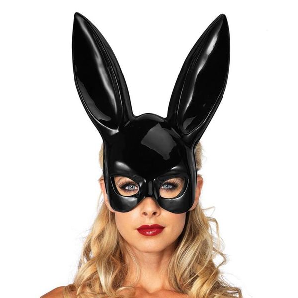 party masks patygr deluxe half mask halloween long ears cosplay masquerade costume