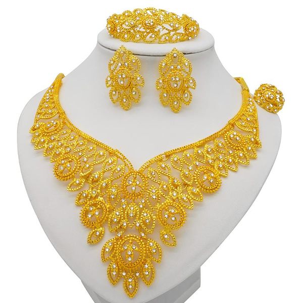 earrings & necklace 2021 nigerian wedding african costume jewelry set dubai fashion charm neckace sets for women party gift, Silver
earrings & necklace 2021 nigerian wedding african costume jewelry set dubai fashion charm neckace sets for women party gift, Silver