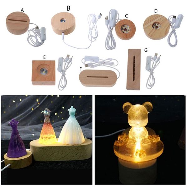 lamp holders & bases handmade wood rectangle round oval shape led display base resin art ornament wooden night lighted stand crafts
lamp holders & bases handmade wood rectangle round oval shape led display base resin art ornament wooden night lighted stand crafts