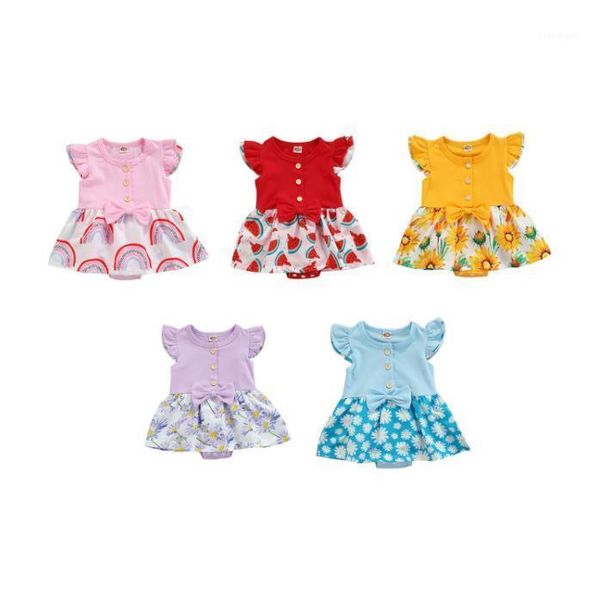 rompers baby summer clothes toddler infant kids floral bowknot skirted bodysuit girls sleeveless o-neck jumpsuit with ruffles for, Blue
rompers baby summer clothes toddler infant kids floral bowknot skirted bodysuit girls sleeveless o-neck jumpsuit with ruffles for, Blue