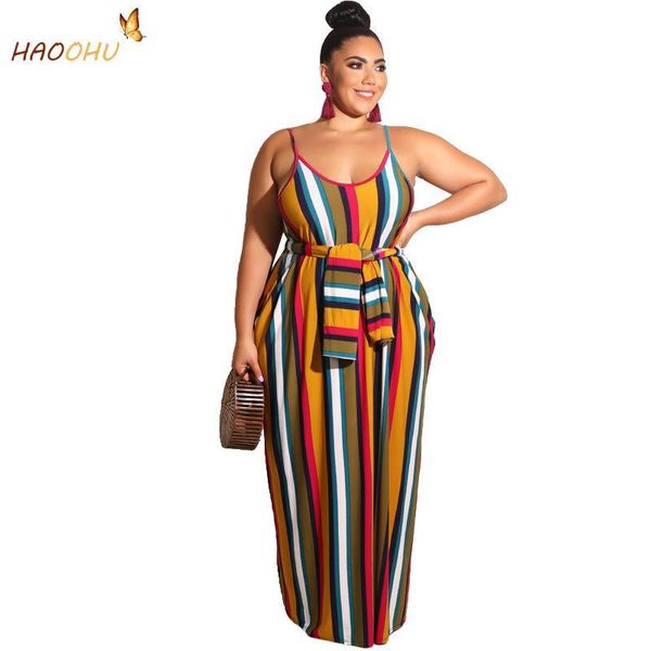plus size dresses haoohu women clothing 2021 summer striped print beach casual long dress fashion 5xl large urban sashes, Black
plus size dresses haoohu women clothing 2021 summer striped print beach casual long dress fashion 5xl large urban sashes, Black