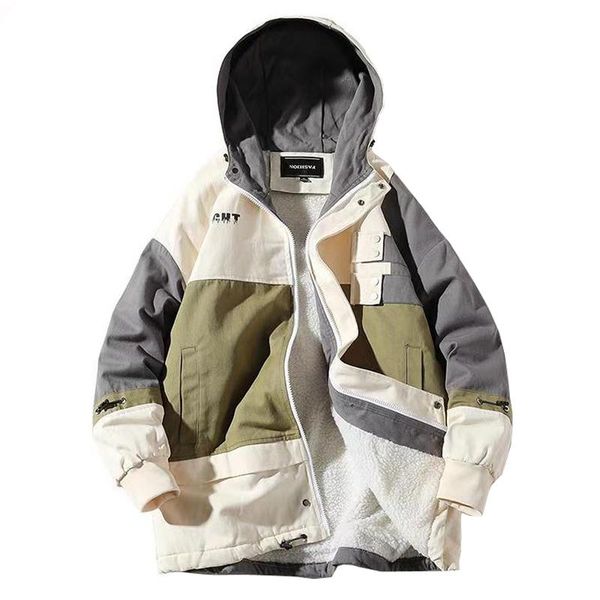 men's down & parkas men winter jackets and coats fad hooded collar fleece warm outwear overcoats, Black
men's down & parkas men winter jackets and coats fad hooded collar fleece warm outwear overcoats, Black