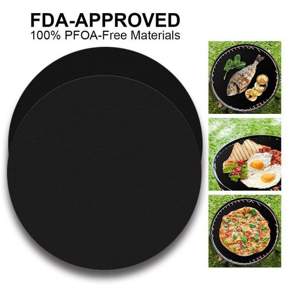 outdoor pads reusable bbq grill mat ct non-stick cooking plate heat resistant round pan pad barbecue baking liners
outdoor pads reusable bbq grill mat ct non-stick cooking plate heat resistant round pan pad barbecue baking liners