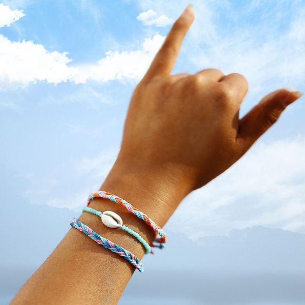charm bracelets bohemian multilayer shell rope bracelet set for women friend adjustable wave woven colorf cotton wax string fashion jewelry, Golden;silver
charm bracelets bohemian multilayer shell rope bracelet set for women friend adjustable wave woven colorf cotton wax string fashion jewelry, Golden;silver