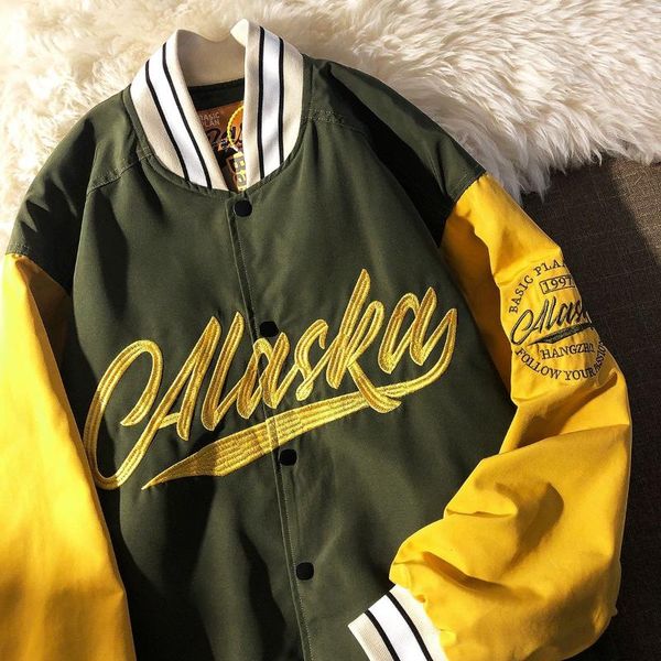 2021spring and autumn pilot baseball uniform jacket men 's trendy retro men's jackets, Black;brown
2021spring and autumn pilot baseball uniform jacket men 's trendy retro men's jackets, Black;brown