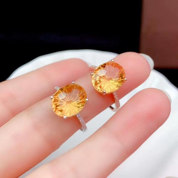 the birthday gift citrine ring 925 sterling silver fine jewelry natural and real cluster rings, Golden;silver
the birthday gift citrine ring 925 sterling silver fine jewelry natural and real cluster rings, Golden;silver