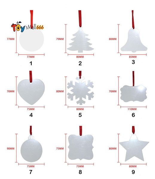sublimation blank christmas ornament double-sided xmas tree pendant multi shape aluminum plate metal hanging tag holidays decoration craft
sublimation blank christmas ornament double-sided xmas tree pendant multi shape aluminum plate metal hanging tag holidays decoration craft