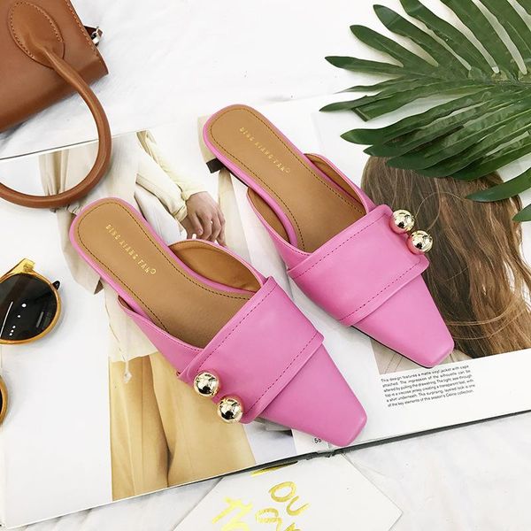 slippers women summer mules metal decoration flats ladies fashion slides 2021 casual solid outdoor square toe shoes, Black
slippers women summer mules metal decoration flats ladies fashion slides 2021 casual solid outdoor square toe shoes, Black