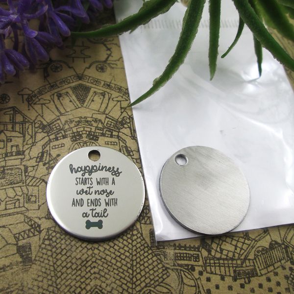 40pcs--stainless steel charms"happiness starts with a wet nose.." more style choosing diy pendants fo necklace, Bronze;silver
40pcs--stainless steel charms"happiness starts with a wet nose.." more style choosing diy pendants fo necklace, Bronze;silver
