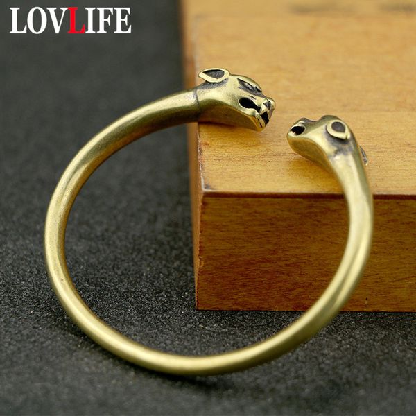 punk brass leopard bangles bracelet for men jewelry fashion accessories retro solid copper unique animal cuff bracelets for wome, White
punk brass leopard bangles bracelet for men jewelry fashion accessories retro solid copper unique animal cuff bracelets for wome, White