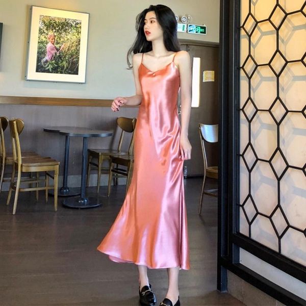 casual dresses satin v-neck mermaid trumpet dress solid black red gray champagne spaghetti sleeveless maxi elegant chc, Black;gray
casual dresses satin v-neck mermaid trumpet dress solid black red gray champagne spaghetti sleeveless maxi elegant chc, Black;gray