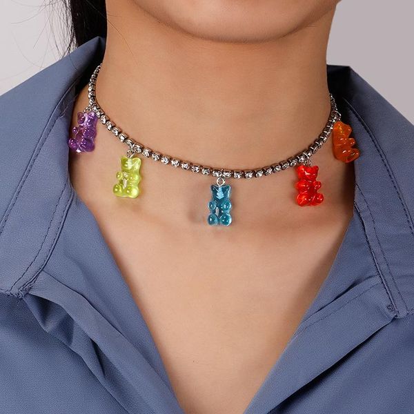 pendant necklaces orginality cute jelly mini bears pendants necklace hip hop resin accessories for women trinket emo jewelry gifts, Silver
pendant necklaces orginality cute jelly mini bears pendants necklace hip hop resin accessories for women trinket emo jewelry gifts, Silver