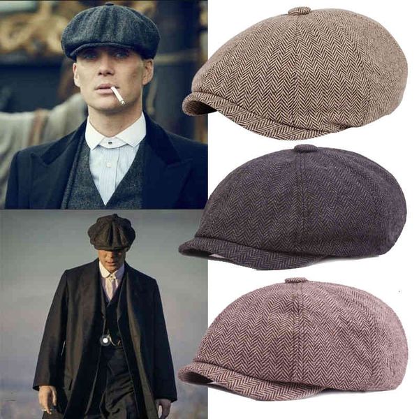 men beret vintage herringbone gatsby tweed peaky blinders hat newsboy beret spring winter flat peaked, Blue;gray
men beret vintage herringbone gatsby tweed peaky blinders hat newsboy beret spring winter flat peaked, Blue;gray
