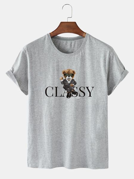 women's t-shirt kaixiaz style soft pure cotton personality cool bear pattern printing retro short sleeve tshirt woman, White
women's t-shirt kaixiaz style soft pure cotton personality cool bear pattern printing retro short sleeve tshirt woman, White