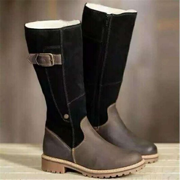 boots women's winter products low-heeled high-knight large fashion wild simple, Black
boots women's winter products low-heeled high-knight large fashion wild simple, Black