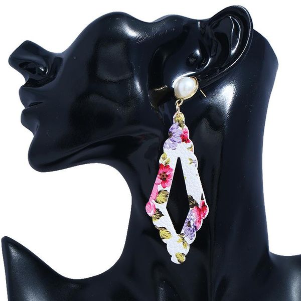 fashion simple all-match exquisite faux pearl eardrop geometric rhombus pu leather pendant earrings women's ornament dangle & chandelie, Silver
fashion simple all-match exquisite faux pearl eardrop geometric rhombus pu leather pendant earrings women's ornament dangle & chandelie, Silver