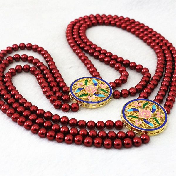 chains mix-color faux shell pearl 3rows 6mm round beads unique design gold-color flower accessories jewelry necklace 28-32"b1189, Silver
chains mix-color faux shell pearl 3rows 6mm round beads unique design gold-color flower accessories jewelry necklace 28-32"b1189, Silver