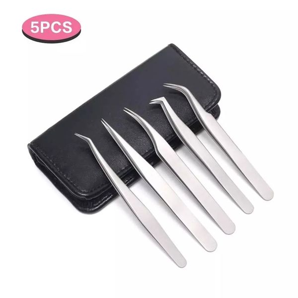 5pc eyelash extension tweezers lash applicator tool stainless curved straight for tongs false clip makeup nail art 210915
5pc eyelash extension tweezers lash applicator tool stainless curved straight for tongs false clip makeup nail art 210915