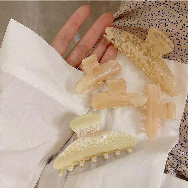 hair clips & barrettes aomu romantic sweet beige transparent pattern big hairpin smooth reflective irregular geometric claw for women jewelr, Golden;silver
hair clips & barrettes aomu romantic sweet beige transparent pattern big hairpin smooth reflective irregular geometric claw for women jewelr, Golden;silver
