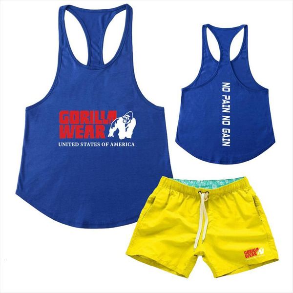 fashion gorilla wear tank men tracksuit shorts set summer 2pc tanksuit beach mens sets casual tee shirts sportswears suit, Gray
fashion gorilla wear tank men tracksuit shorts set summer 2pc tanksuit beach mens sets casual tee shirts sportswears suit, Gray
