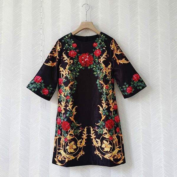 casual dresses vintage dress woman autumn 20221 round neck three quarter sleeves french style print with diamonds a-line, Black;gray
casual dresses vintage dress woman autumn 20221 round neck three quarter sleeves french style print with diamonds a-line, Black;gray