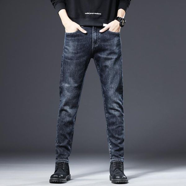 men's jeans mens autumn spring slim elastic men straight denim trousers zipper blue for casual
men's jeans mens autumn spring slim elastic men straight denim trousers zipper blue for casual