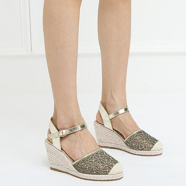 dress shoes summer women platform slope heel sandals casual fashion mother, Black
dress shoes summer women platform slope heel sandals casual fashion mother, Black