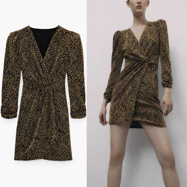 za vintage animal print mini dress women long sleeve puff shoulders leopard party dresses chic asymmetric wrap hem vestido 210602, Black;gray
za vintage animal print mini dress women long sleeve puff shoulders leopard party dresses chic asymmetric wrap hem vestido 210602, Black;gray