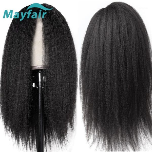mayfair kinky straight wigs lace front human hair for women brazilian yaki non-remy wig pre plucked with baby1, Black;brown
mayfair kinky straight wigs lace front human hair for women brazilian yaki non-remy wig pre plucked with baby1, Black;brown