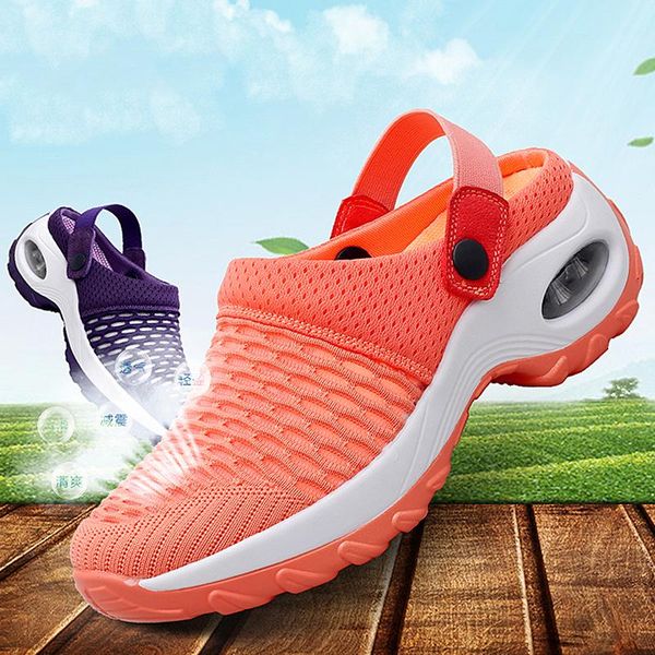 sandals womens mesh shoes summer heighten air cushion soft walking sports slippers comfortable breathable flats, Black
sandals womens mesh shoes summer heighten air cushion soft walking sports slippers comfortable breathable flats, Black