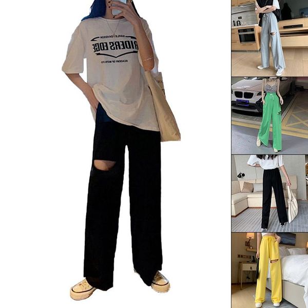 autumn spring korean style women thin solid color high waist hip hop hole pocket loose wide leg pants women's & capris, Black;white
autumn spring korean style women thin solid color high waist hip hop hole pocket loose wide leg pants women's & capris, Black;white