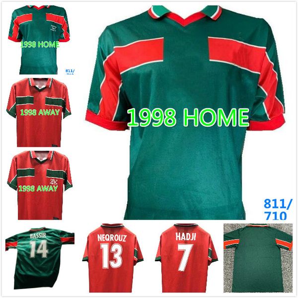 retro morocco 1998 classic soccer jersey ouakili neqrouz bassir abrami ancient maillot el hadrioui hadji football shirt, Black
retro morocco 1998 classic soccer jersey ouakili neqrouz bassir abrami ancient maillot el hadrioui hadji football shirt, Black