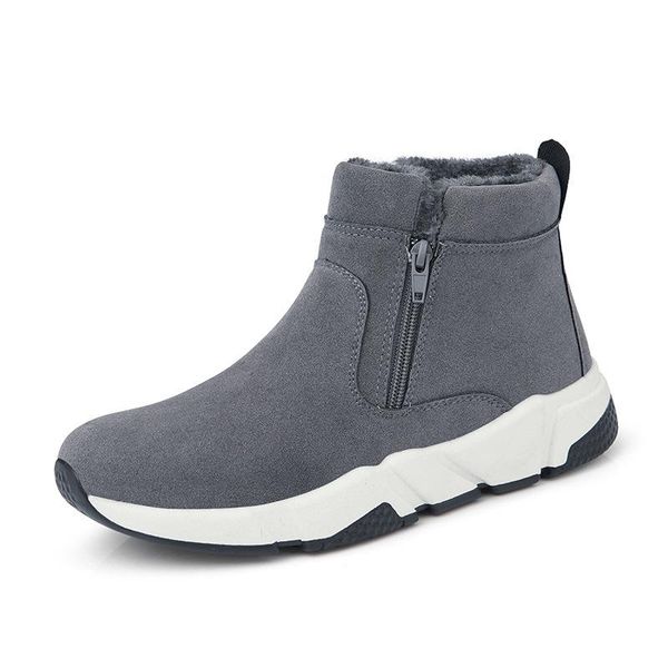 boots winter plush warm high men's round head flat bottom zipper casual cotton shoes men work, Black
boots winter plush warm high men's round head flat bottom zipper casual cotton shoes men work, Black