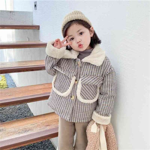 autumn winter arrival girls long sleeve warm fleece coat kids plaid jackets cotton-patted 210528, Blue;gray
autumn winter arrival girls long sleeve warm fleece coat kids plaid jackets cotton-patted 210528, Blue;gray
