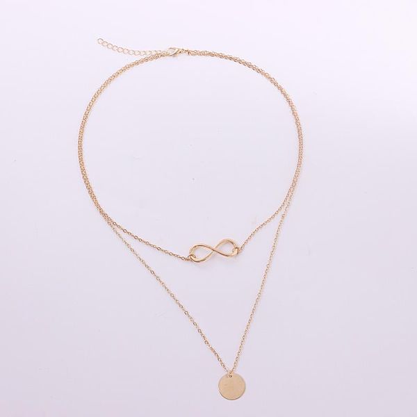 pendant necklaces states jewelry trend of geometric figure eight wafer female contracted double fashionable metal sautoir necklace, Silver
pendant necklaces states jewelry trend of geometric figure eight wafer female contracted double fashionable metal sautoir necklace, Silver