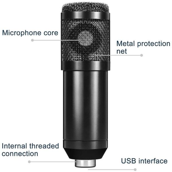 condenser microphone 192khz/24bit studio mic streaming kit singing for recording and gaming tripods
condenser microphone 192khz/24bit studio mic streaming kit singing for recording and gaming tripods