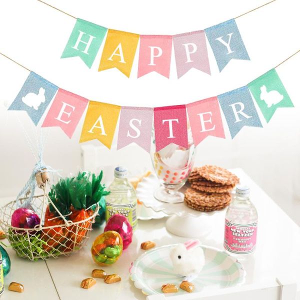 easter burlap bunting banner hanging decorative swallow tail party supplies (colorful, happy letter) decoration
easter burlap bunting banner hanging decorative swallow tail party supplies (colorful, happy letter) decoration