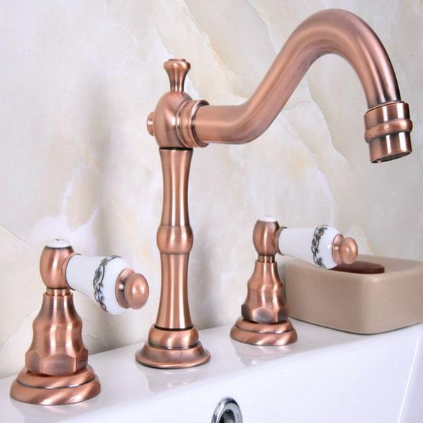 bathroom sink faucets antique red copper widespread dual handle washing basin mixer taps deck mounted 3 holes lavatory faucet arg061
bathroom sink faucets antique red copper widespread dual handle washing basin mixer taps deck mounted 3 holes lavatory faucet arg061
