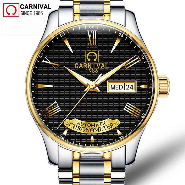 men carnival watches business automatic stainless steel mechanical lighting hands people clock waterproof xfcs coal satiates, Slivery;brown
men carnival watches business automatic stainless steel mechanical lighting hands people clock waterproof xfcs coal satiates, Slivery;brown