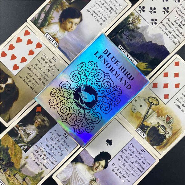blue bird lenormand oracle tarot card for fate divination english deck board game playing love h871
blue bird lenormand oracle tarot card for fate divination english deck board game playing love h871