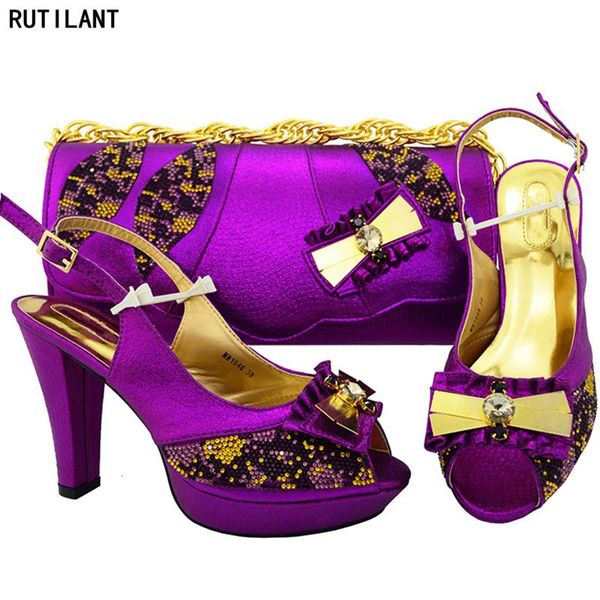 latest purple color african women italian shoes and bag set decorated with rhinestone niegrian wedding dress, Black
latest purple color african women italian shoes and bag set decorated with rhinestone niegrian wedding dress, Black