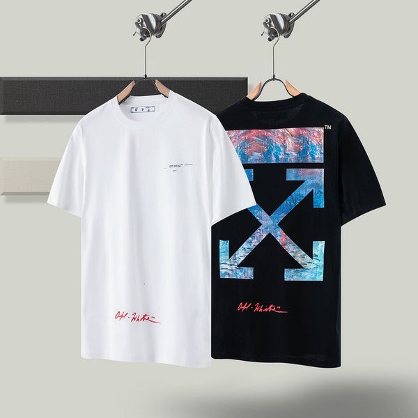 21ss summer off monet limited edition commemorative white print loose round neck short sleeve style men's and women's t-shirt, White;black
21ss summer off monet limited edition commemorative white print loose round neck short sleeve style men's and women's t-shirt, White;black