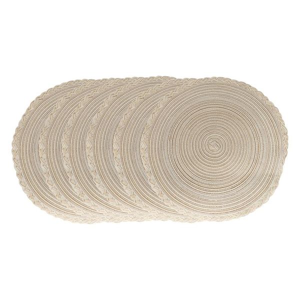 mats & pads indoor outdoor round woven placemat, set of 6 perfect for fall, dinner parties, bbqs, christmas parties and everyday use
mats & pads indoor outdoor round woven placemat, set of 6 perfect for fall, dinner parties, bbqs, christmas parties and everyday use
