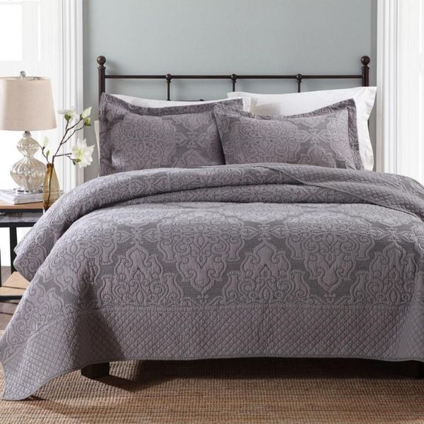comforters & sets chausub european quilt set 3pcs cotton quilts quilted bedspread bed cover sheets pillowcase coverlet king size gray beddin
comforters & sets chausub european quilt set 3pcs cotton quilts quilted bedspread bed cover sheets pillowcase coverlet king size gray beddin