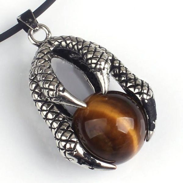 pendant necklaces antique silver plated dragon claw with tiger eye stone round bead rope chain necklace black agates jewelry
pendant necklaces antique silver plated dragon claw with tiger eye stone round bead rope chain necklace black agates jewelry